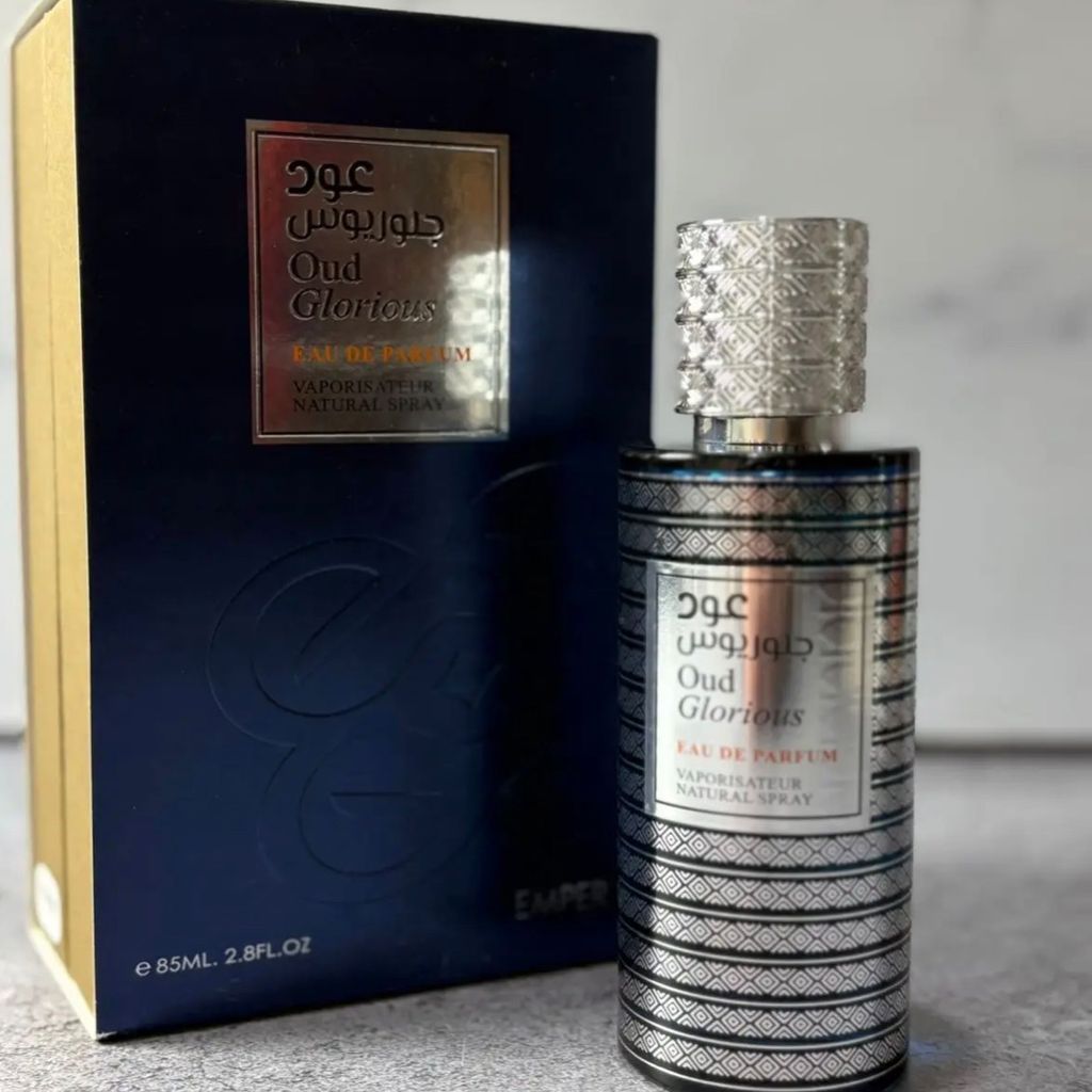 مشخصات ادکلن گلوریوس عود Oud Glorious امپر (اصلی) 85 میل | رایحه عود و ماراکوجا |