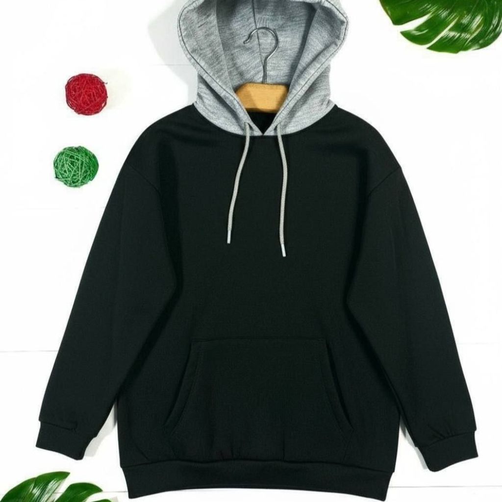 خرید اینترنتی هودی کلاه طوسی