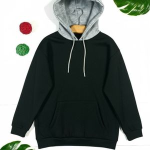 خرید اینترنتی هودی کلاه طوسی