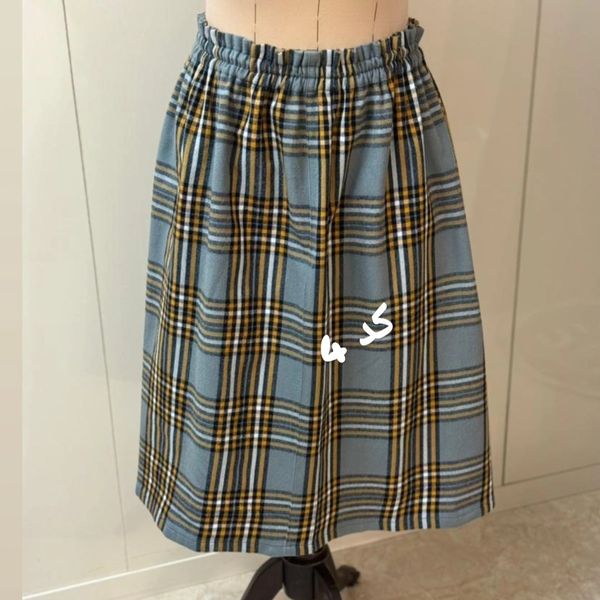 دامن پشمی طرح پاییزه