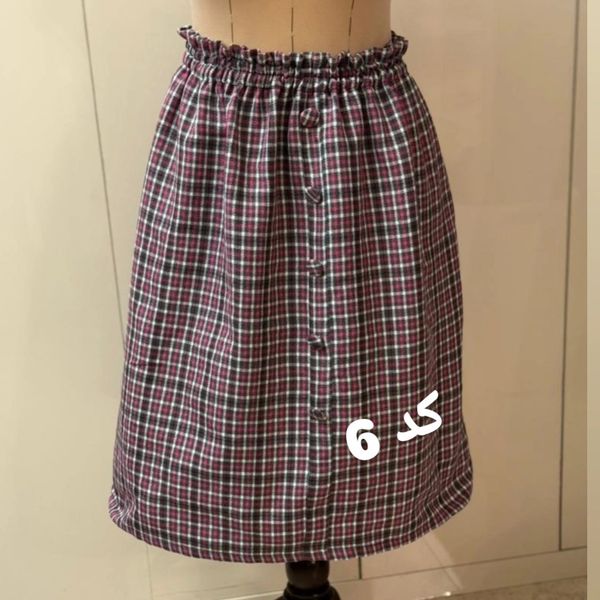 دامن پشمی طرح پاییزه