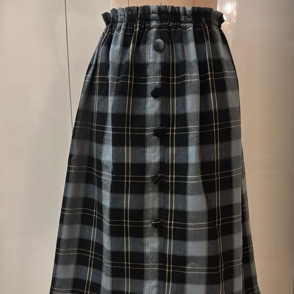 دامن پشمی طرح پاییزه