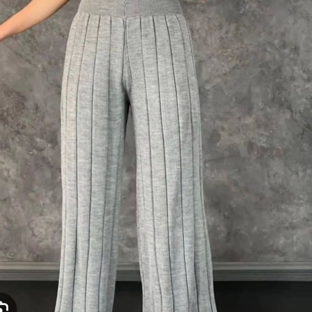 قیمت ارزان شلوار بافت پاییزی و زمستانی رنگی