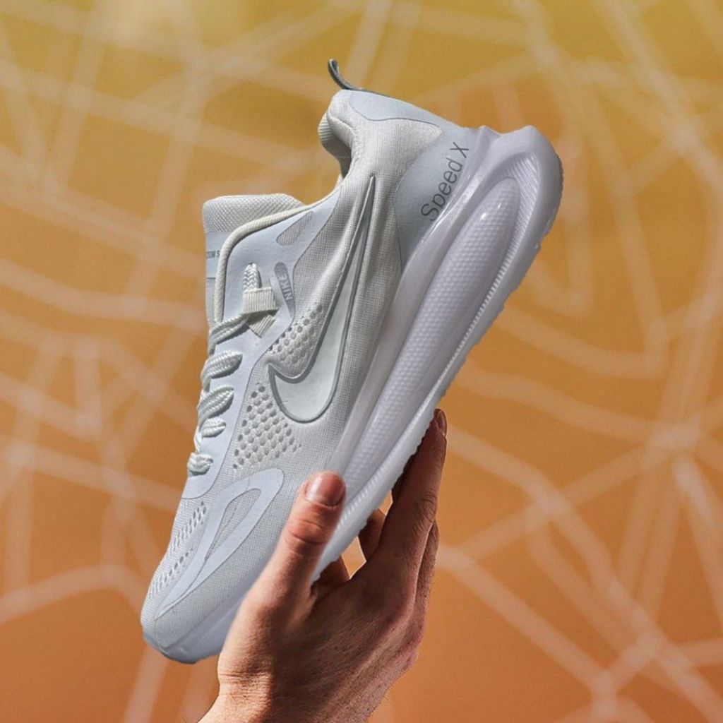 خرید اینترنتی کفش نایک رانر مردانه زیره شیشه ای سفید