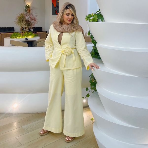 ست کت و شلوار لـمون (کالکشن فروزان نریمیسا)