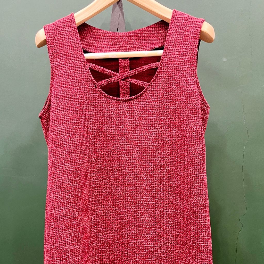 خرید انلاین پیراهن سارافونی بافت‌موهر یقه بندی