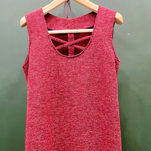 خرید انلاین پیراهن سارافونی بافت‌موهر یقه بندی