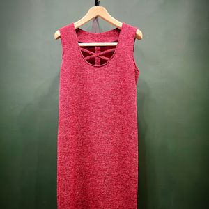 پیراهن سارافونی بافت‌موهر یقه بندی