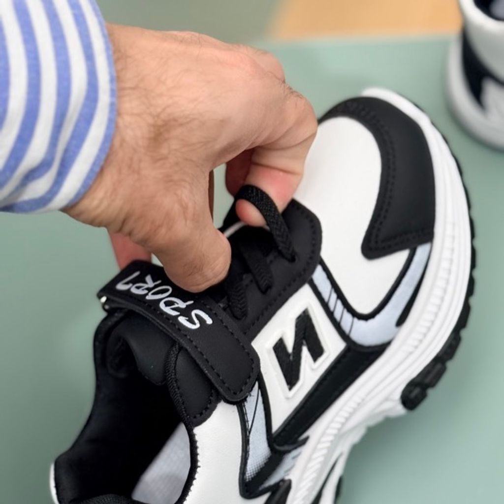 خرید اینترنتی قیمت کتونی بچگانه طرح نیوبالانس چسبی از توباکو کد 4071305