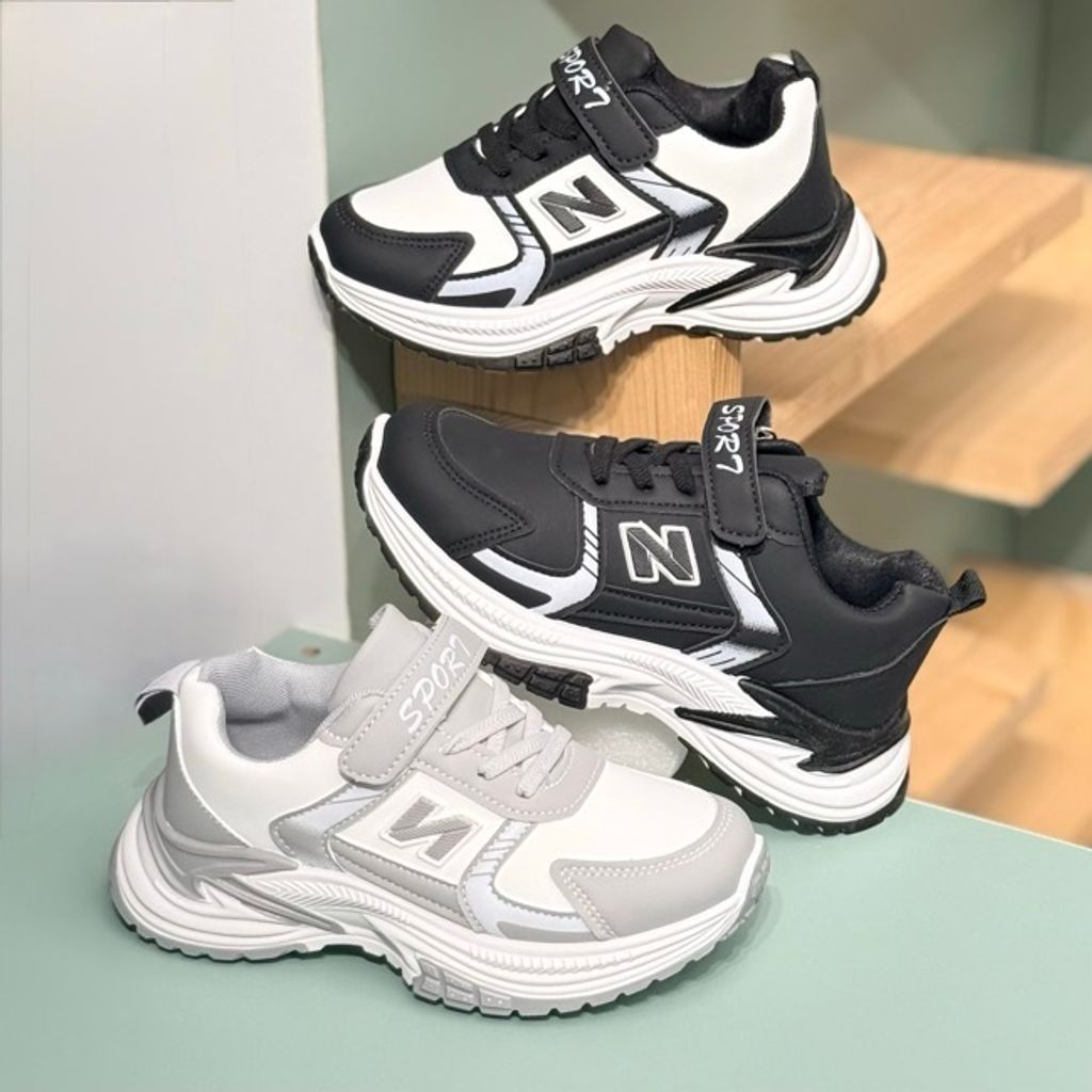 خرید اینترنتی قیمت کتونی بچگانه طرح نیوبالانس چسبی از توباکو کد 4071305