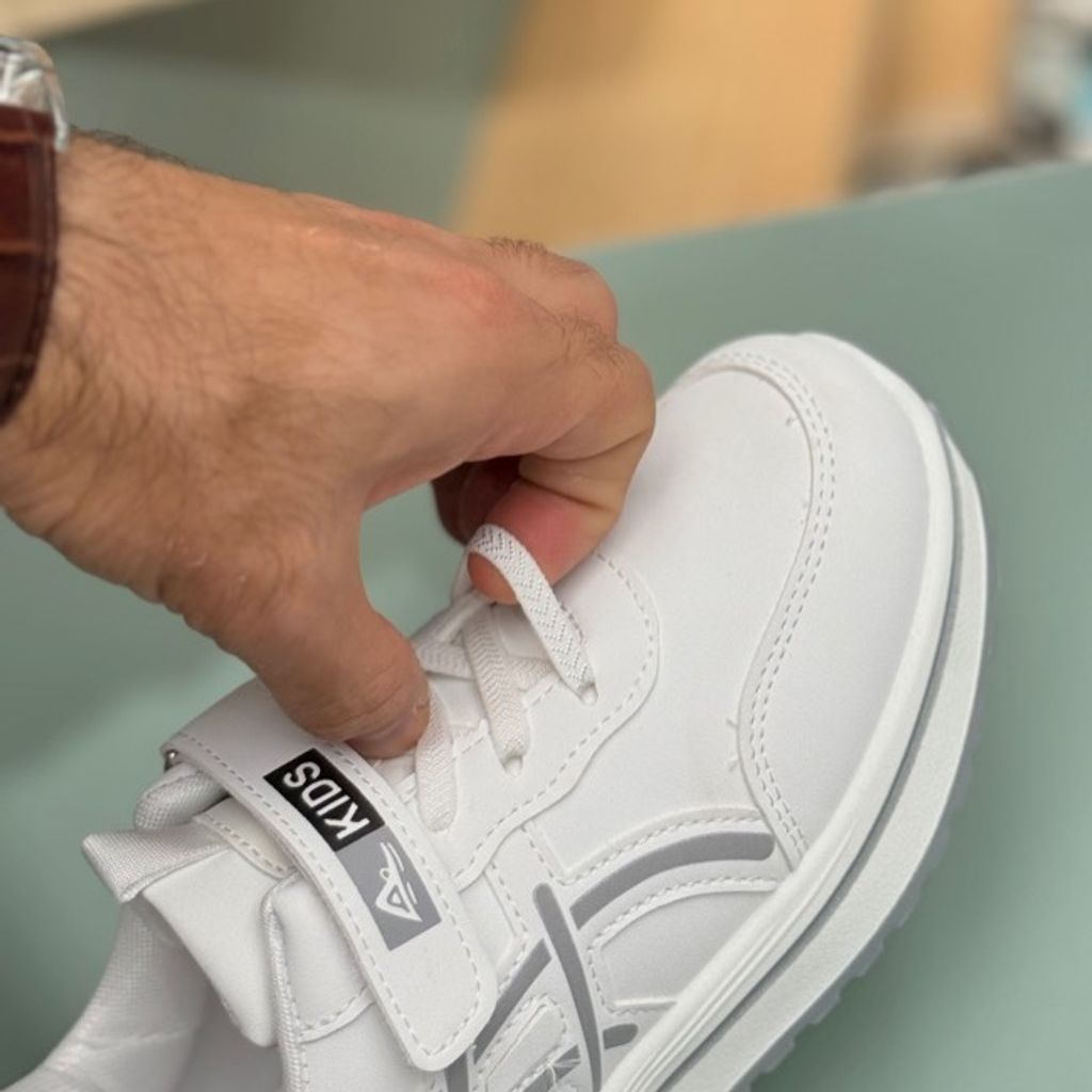 خرید اینترنتی قیمت کتونی بچگونه طرح asics چسبی از MBA کد 4062301