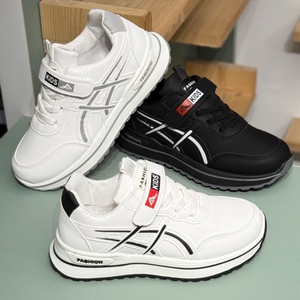 خرید اینترنتی قیمت کتونی بچگونه طرح asics چسبی از MBA کد 4062301