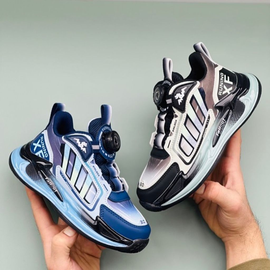 خرید اینترنتی قیمت کتونی بچگانه طرح سه خط XF از Kids کد 112502