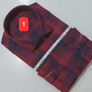 خرید آنلاین پیراهن مردانه تترون چهارخونه کلاسیک کندیس کد 1 و 6