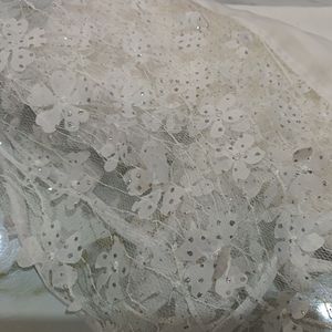 خرید آنلاین شال عروس حریر حاشیه گلدار