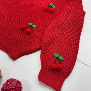 قیمت بلوز بافت طرح گیلاسی