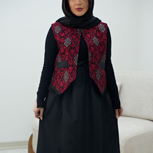 جلیقه زنانه تافته و پرشیا ترنج