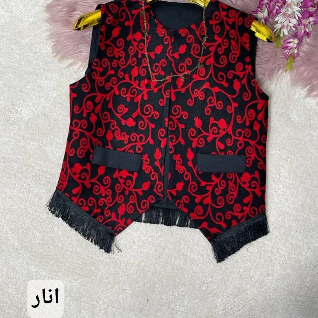 مشخصات جلیقه زنانه تافته و پرشیا ترنج