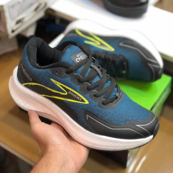 کفش بروکس‌ مردانه زیره کربن دار رنگ ابی