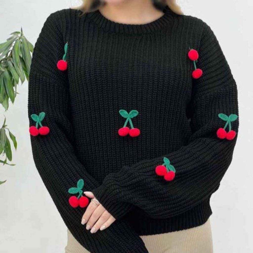 فروش اینترنتی بافت زنانه طرح گیلاس