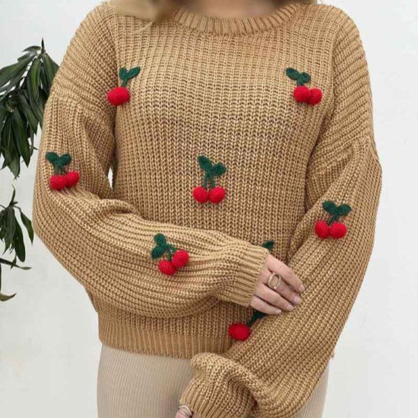 بافت زنانه طرح گیلاس