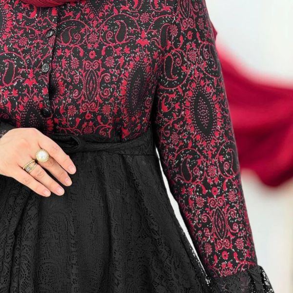 پیراهن زنانه یلدایی طرح فروغ