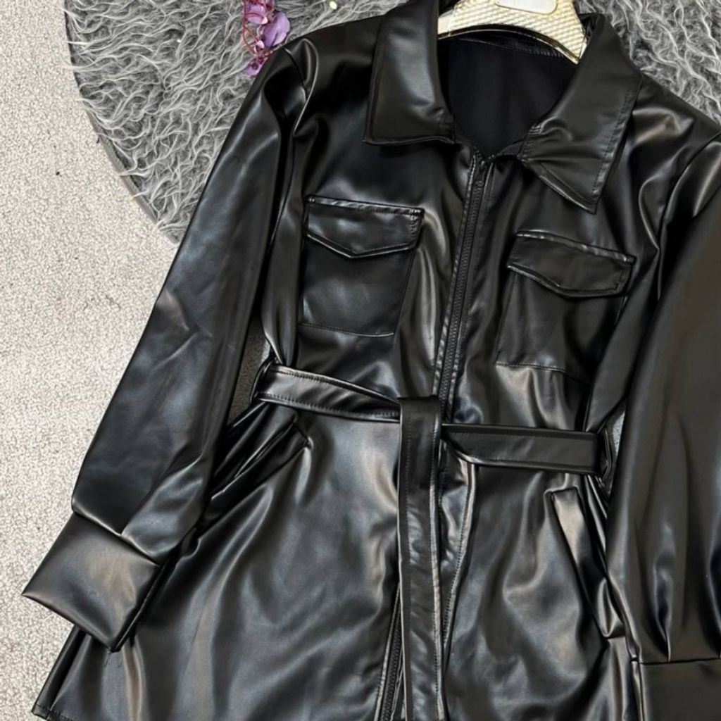 خرید انلاین کت چرم 100750