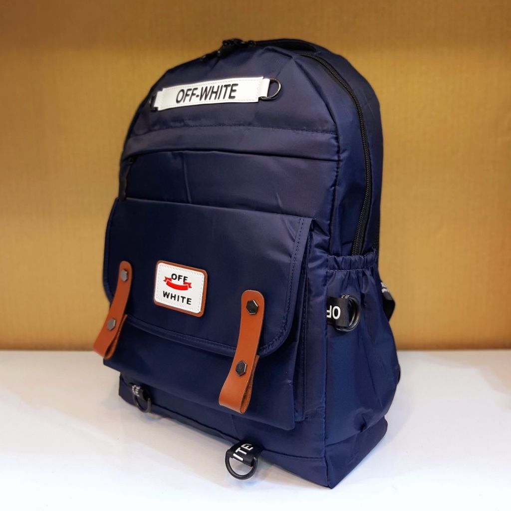 قیمت کوله پشتی سرمه‌ای off White