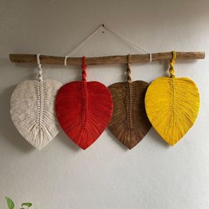 دیوارکوب برگ مکرومه دیواری مدل سهند