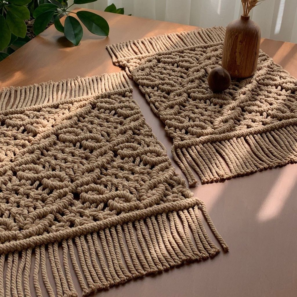 خرید آنلاین رانر مکرومه بافی مدل گلستون