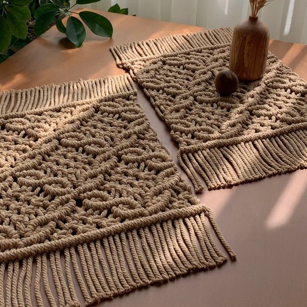 رانر مکرومه بافی مدل گلستون