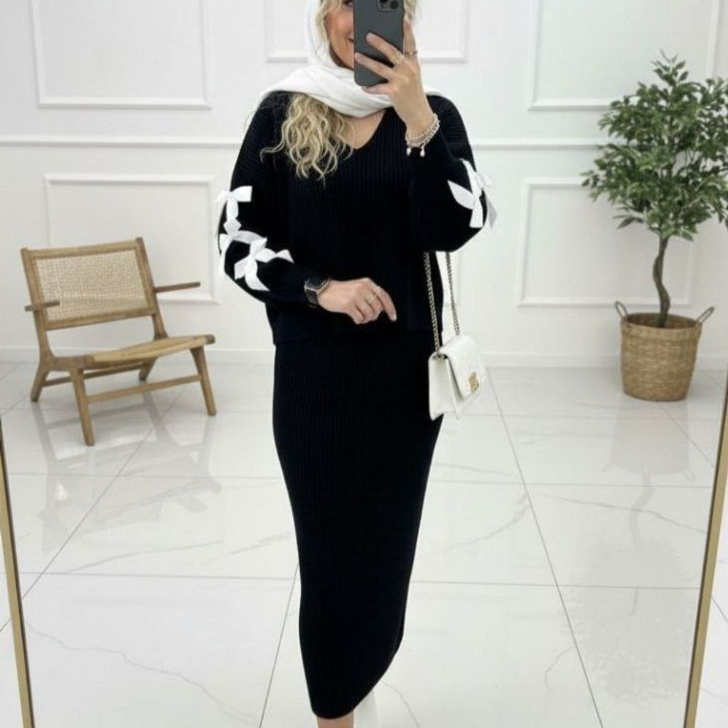 فروش اینترنتی ست بافت زنانه طرح پروانه