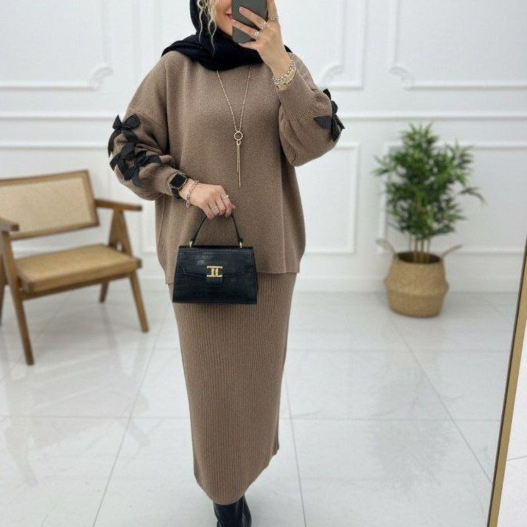 فروش اینترنتی ست بافت زنانه طرح پروانه