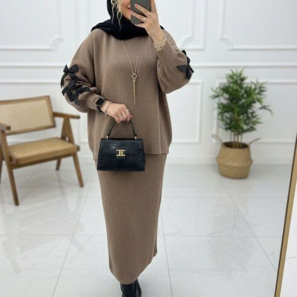 ست بافت زنانه طرح پروانه