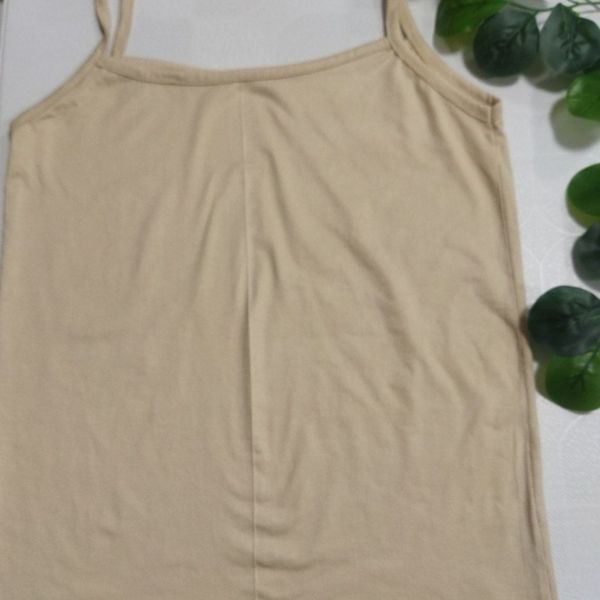 تاپ دو بنده کرم و قهوه ای زنانه tp48