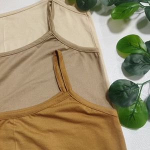 تاپ دو بنده کرم و قهوه ای زنانه tp48