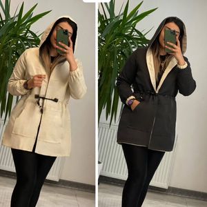 مشخصات مانتو دورو کلاهدار  آیلین