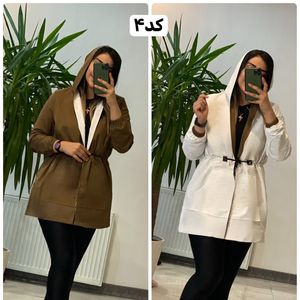 خرید انلاین مانتو دورو کلاهدار  آیلین