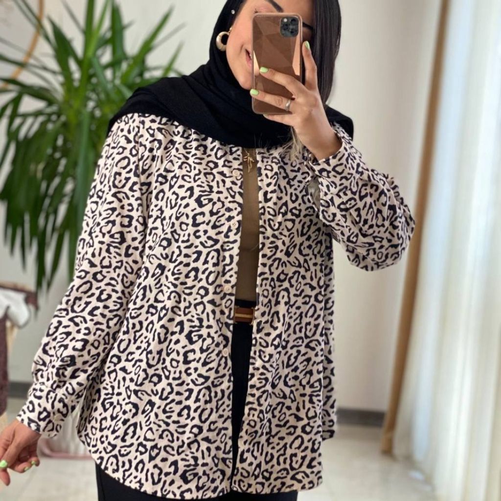 قیمت مانتوپاییزه پلنگی  زیبا