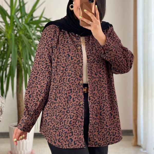 مانتوپاییزه پلنگی  زیبا