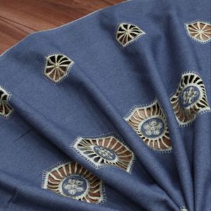 خرید انلاین پارچه جین خامه دوزی