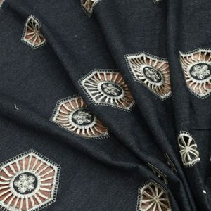 قیمت پارچه جین خامه دوزی