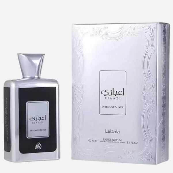 ادکلن اعجازی نقره ای لطافه 100 میل (EJAAZI INTENSIVE SILVER LATTAFA)