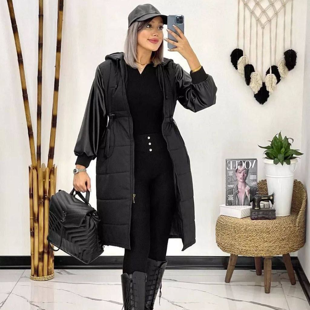 خرید اینترنتی کاپشن زنانه و دخترانه طرح نیکا