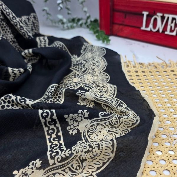 روسری کرپ نخ قواره 110