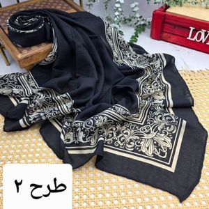 قیمت ارزان روسری کرپ نخ قواره 110