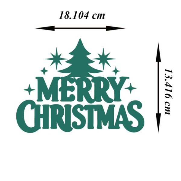 استیکر حرارتی لباس و پارچه طرح کریسمس کد 001 مجموعه 2 عددی