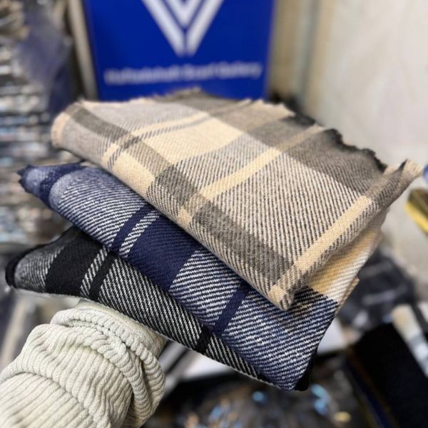 شال زمستانه موهر چهارخونه