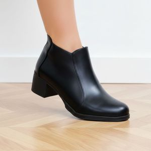 کفش نیم بوت اداری زنانه ،نیم بوت پاشنه دار زنانه پشت زیپ