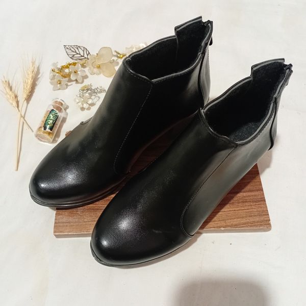 کفش نیم بوت اداری زنانه ،نیم بوت پاشنه دار زنانه پشت زیپ